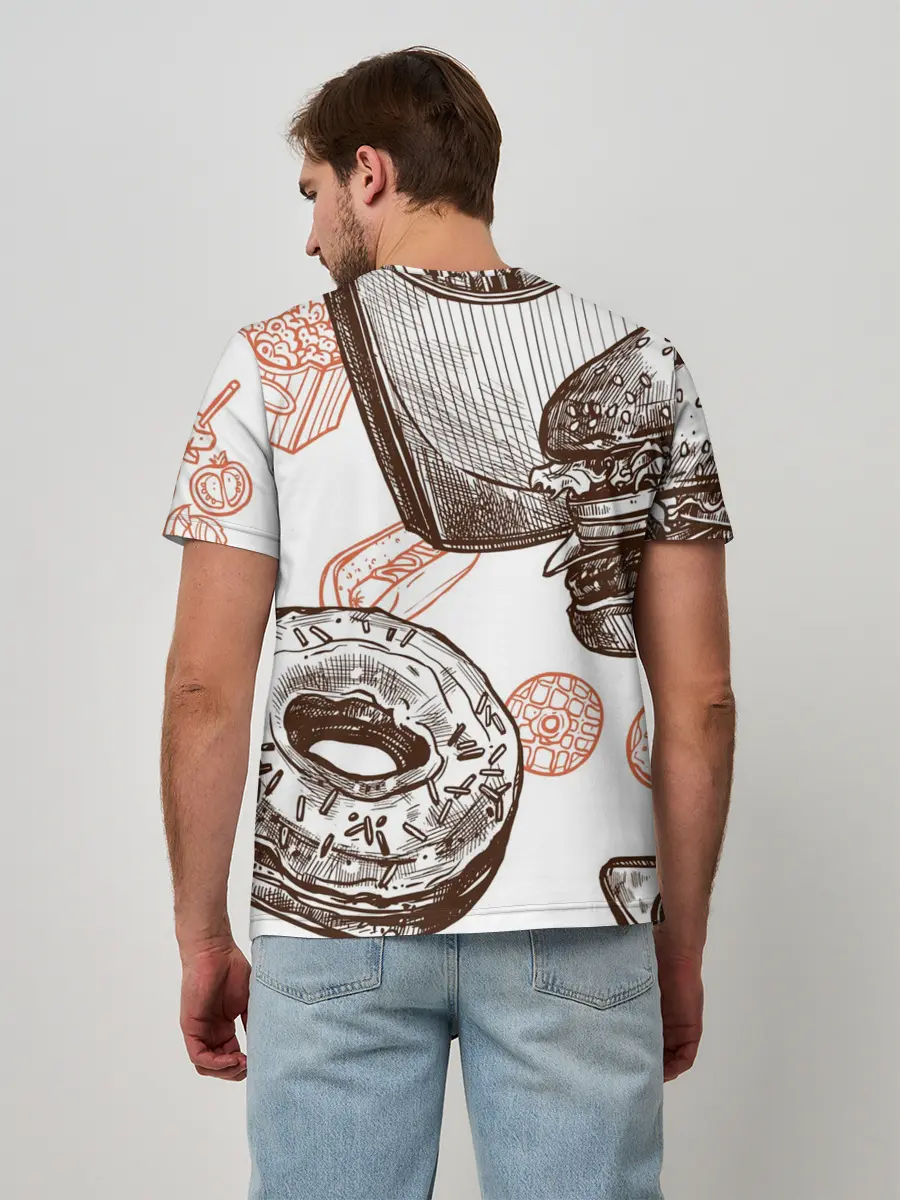 Мужская базовая футболка / Вкусности