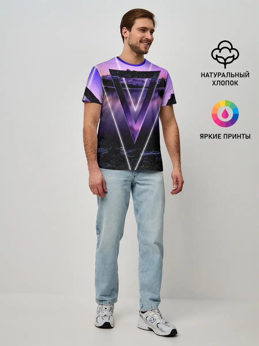 Мужская базовая футболка / ОЗЕРО