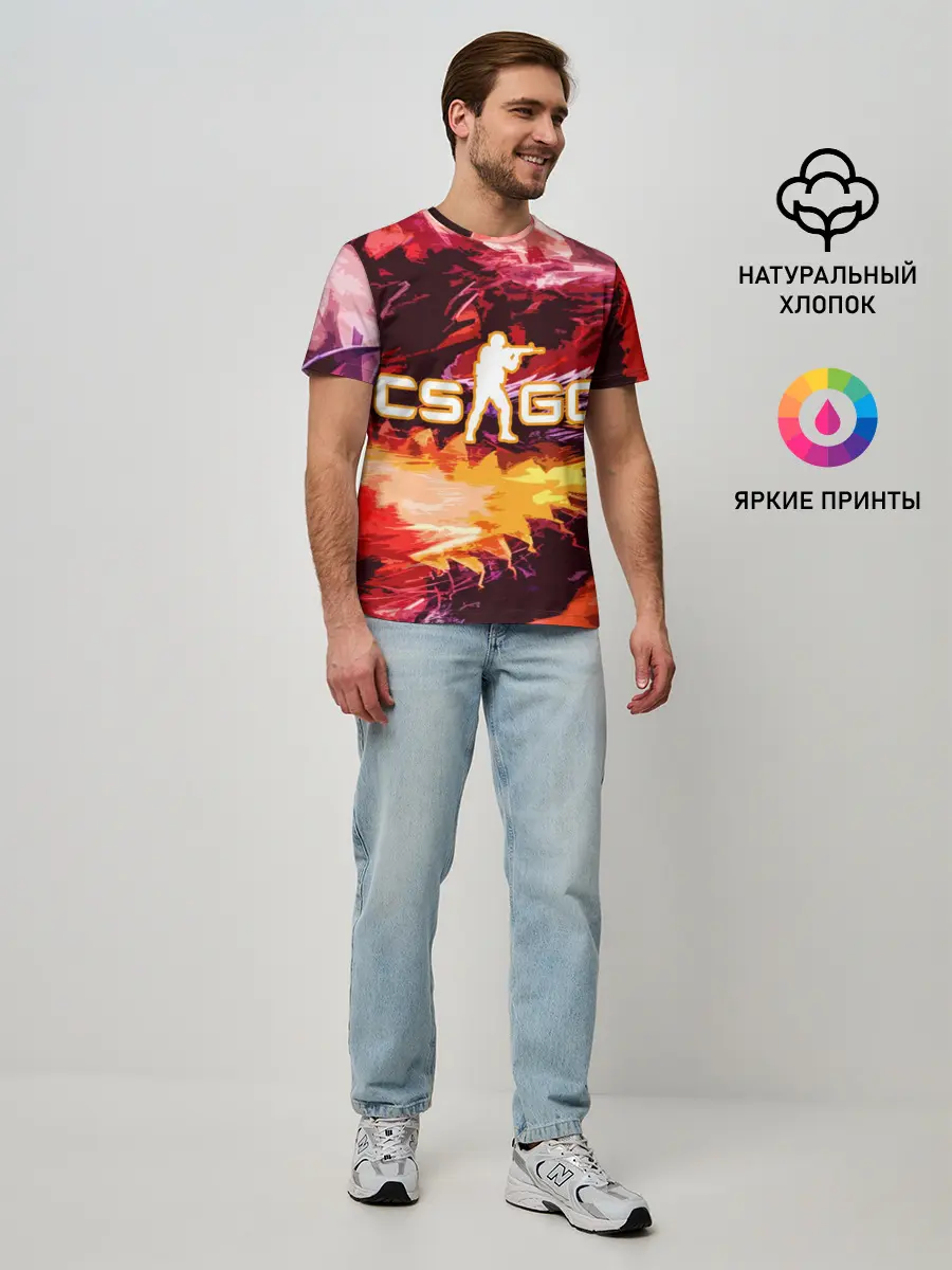 Мужская базовая футболка / CS GO