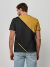 Мужская базовая футболка / 3D BLACK & GOLD