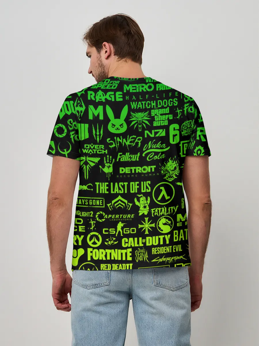 Мужская базовая футболка / ЛОГОТИПЫ ИГР