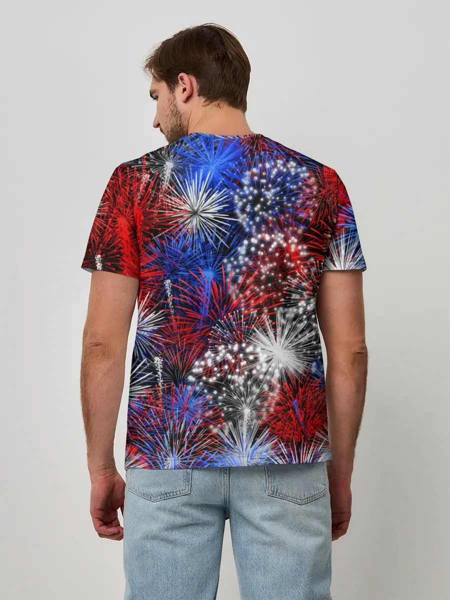 Мужская базовая футболка / Салют