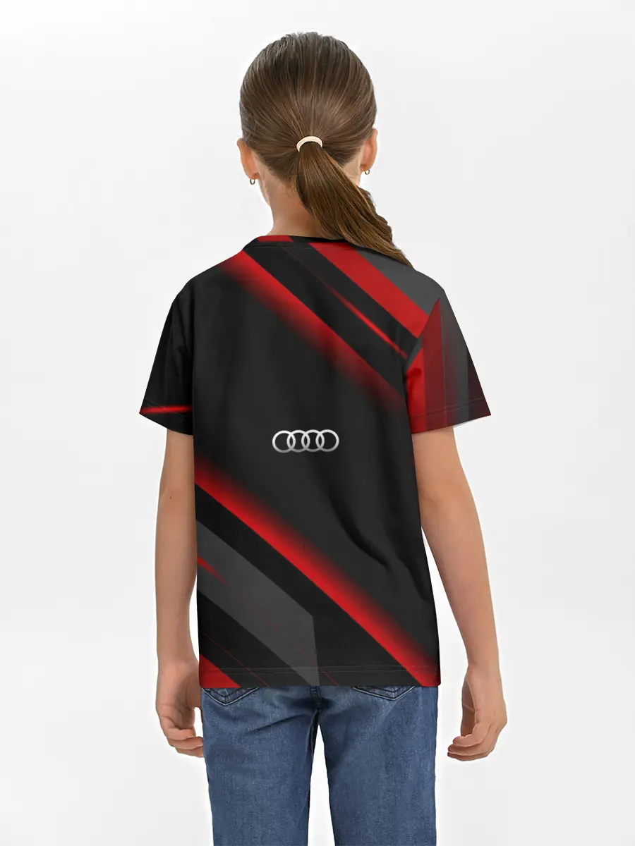 Детская базовая футболка / Ауди - Геометрия