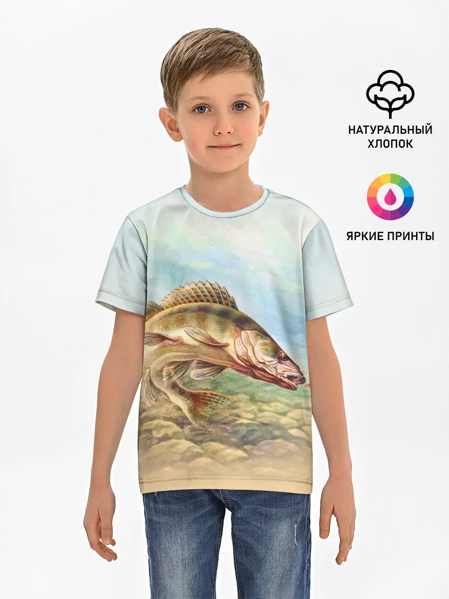 Детская базовая футболка / Рыба