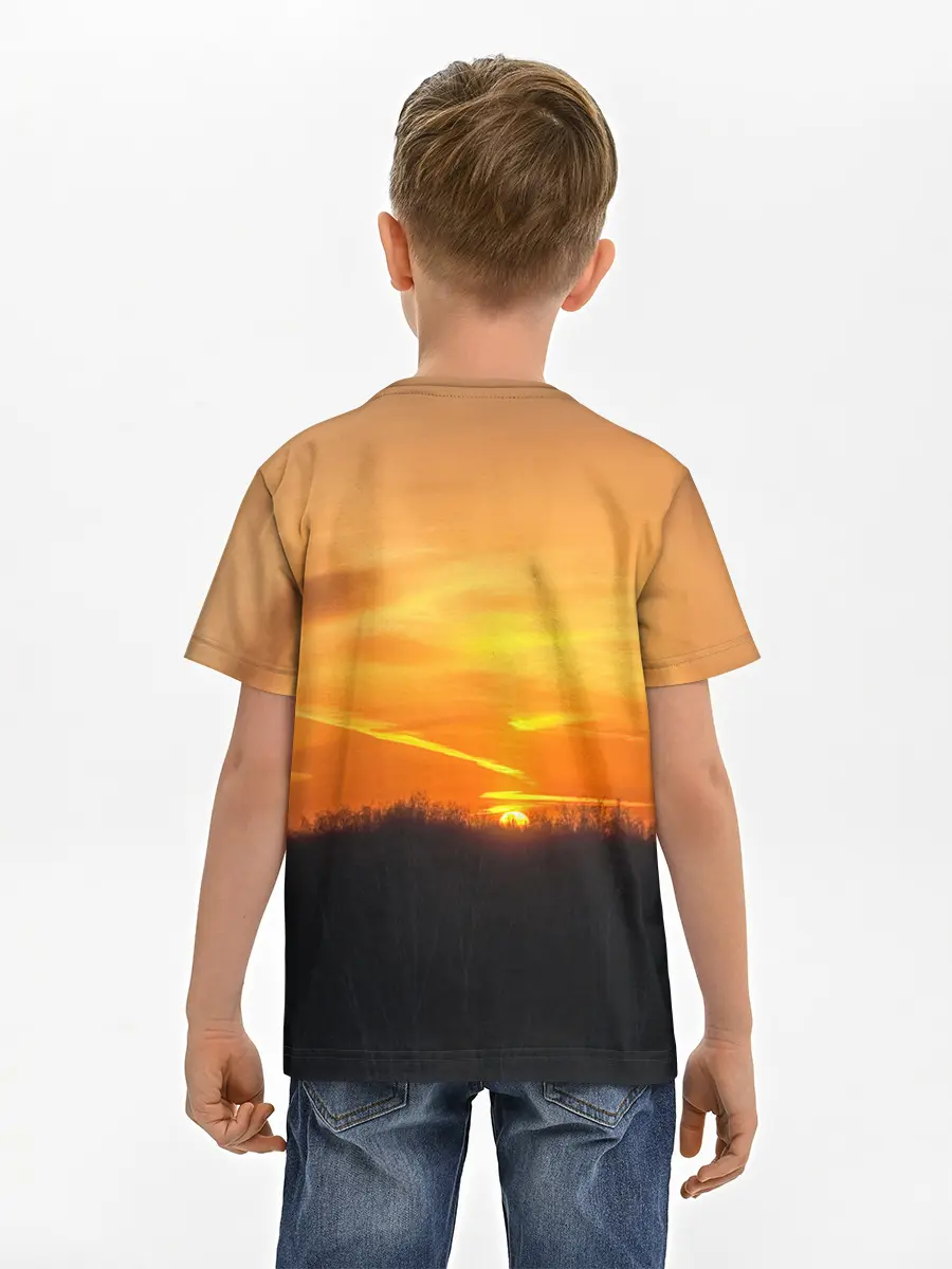 Детская базовая футболка / Закат