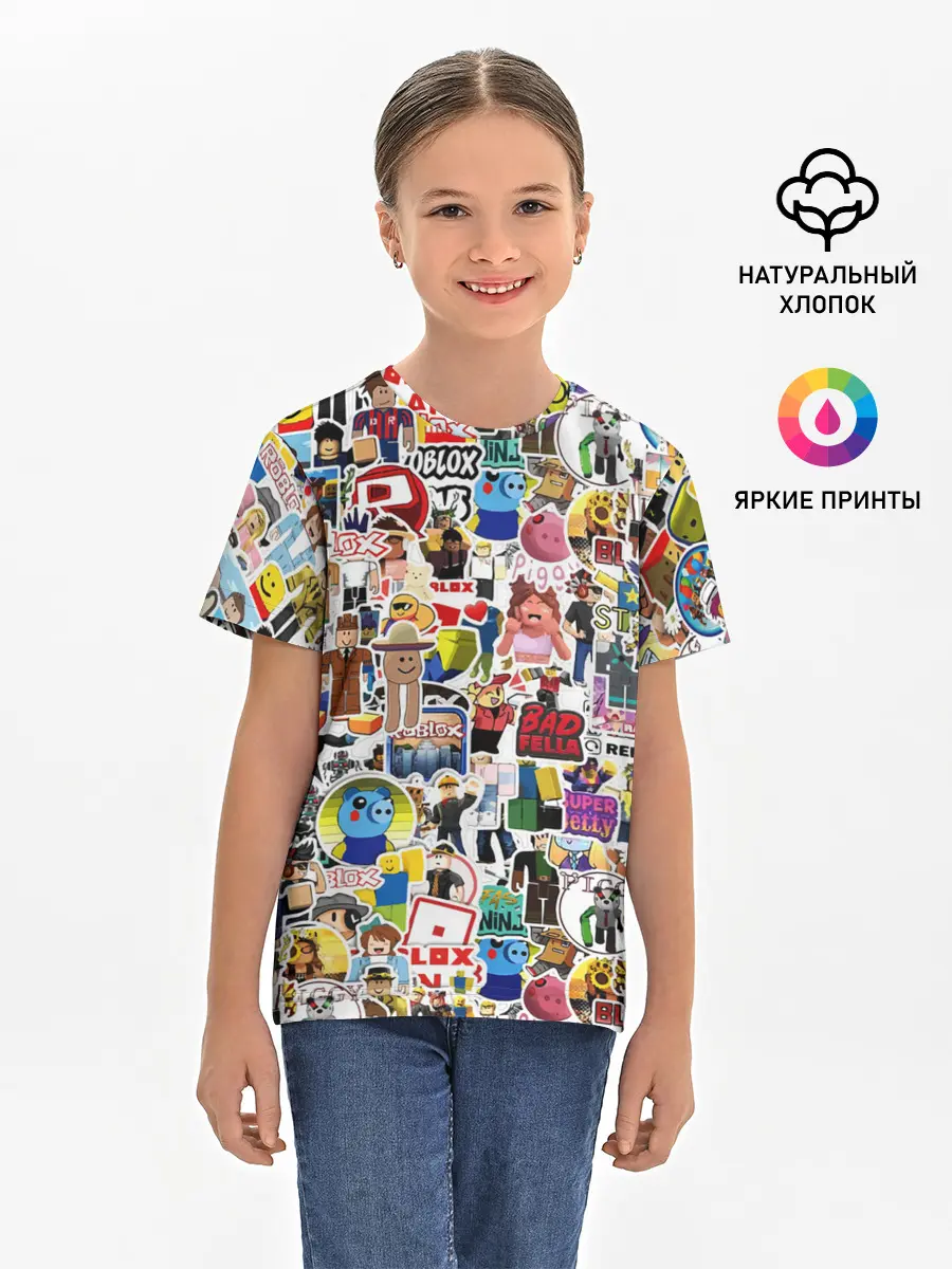 Детская базовая футболка / Roblox | Роблокс