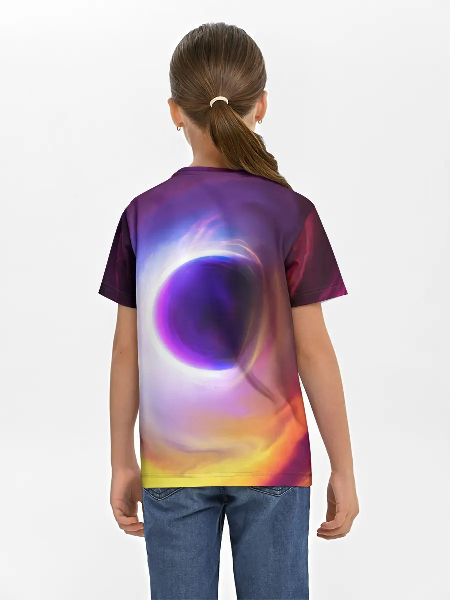 Детская базовая футболка / ЧЁРНАЯ ДЫРА