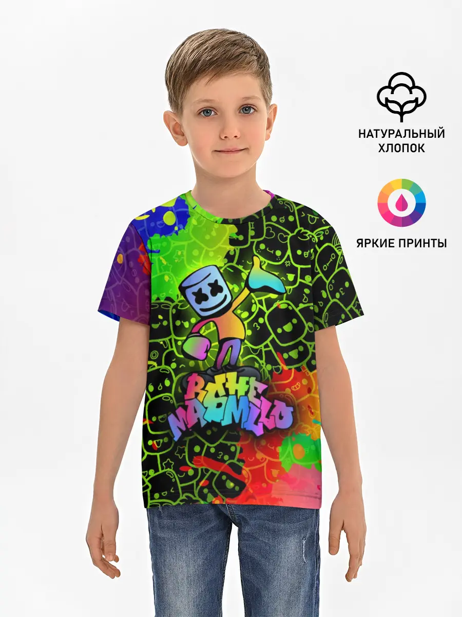 Детская базовая футболка / Marshmello