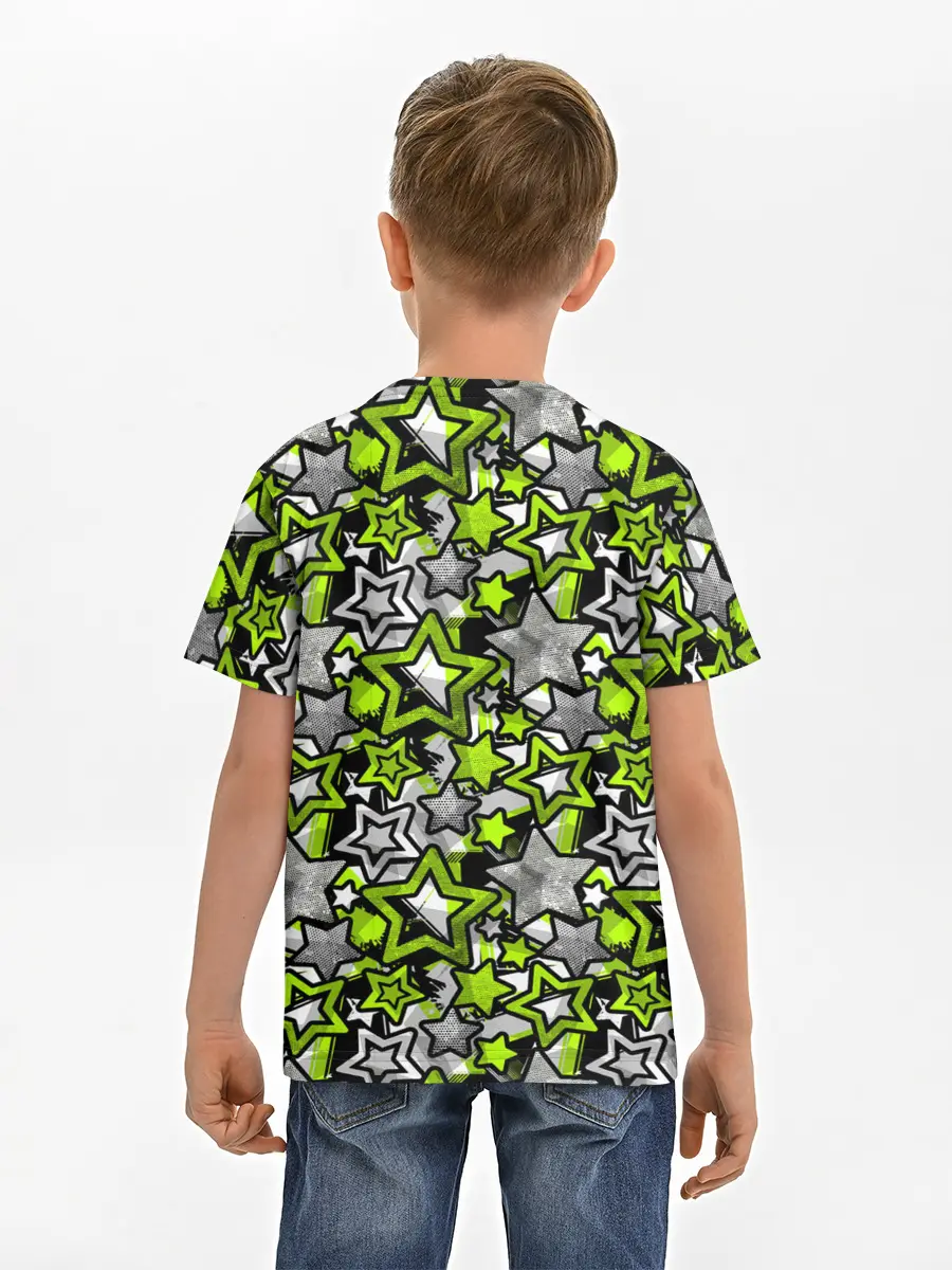 Детская базовая футболка / 3D звездочки
