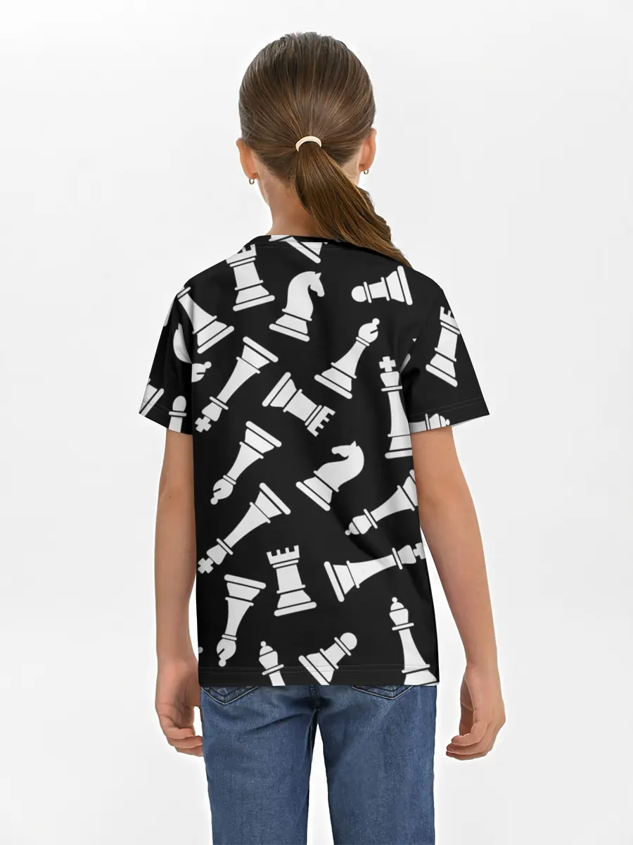 Детская базовая футболка / Фигуры, Шахматы