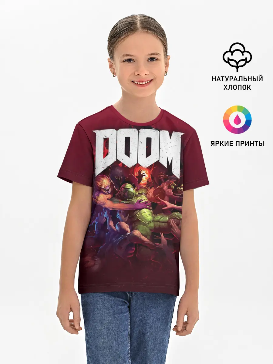 Детская базовая футболка / Doom