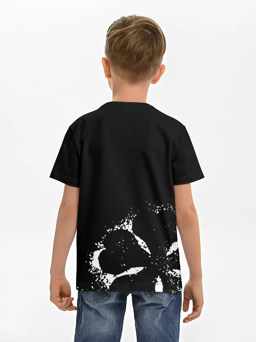 Детская базовая футболка / Магна Свинг Чёрный клевер
