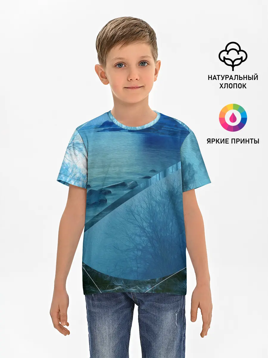 Детская базовая футболка / ОЗЕРО