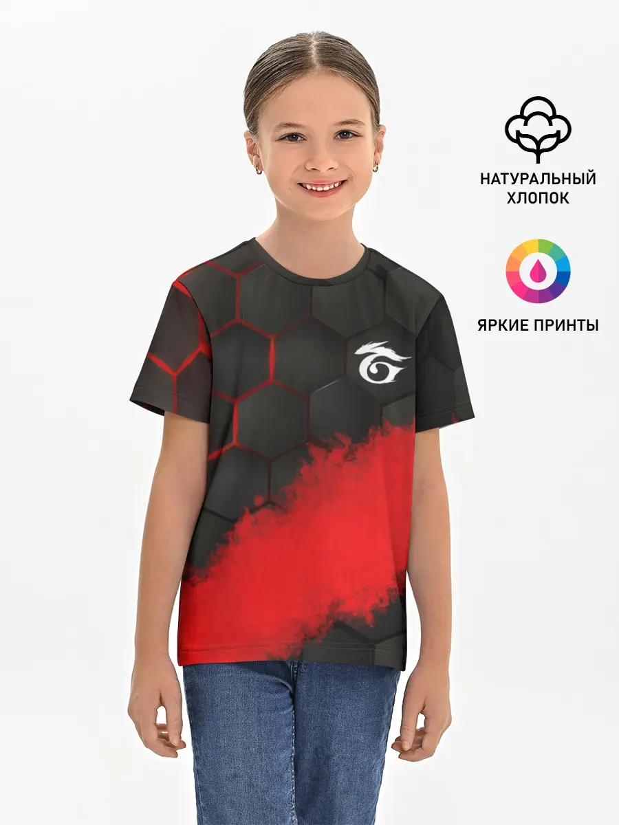 Детская базовая футболка / GARENA RED LINE