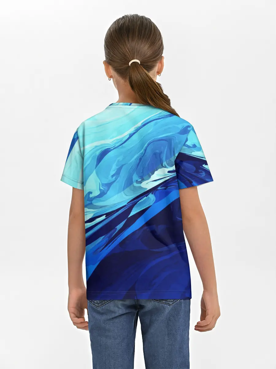 Детская базовая футболка / Котик Ангелочек