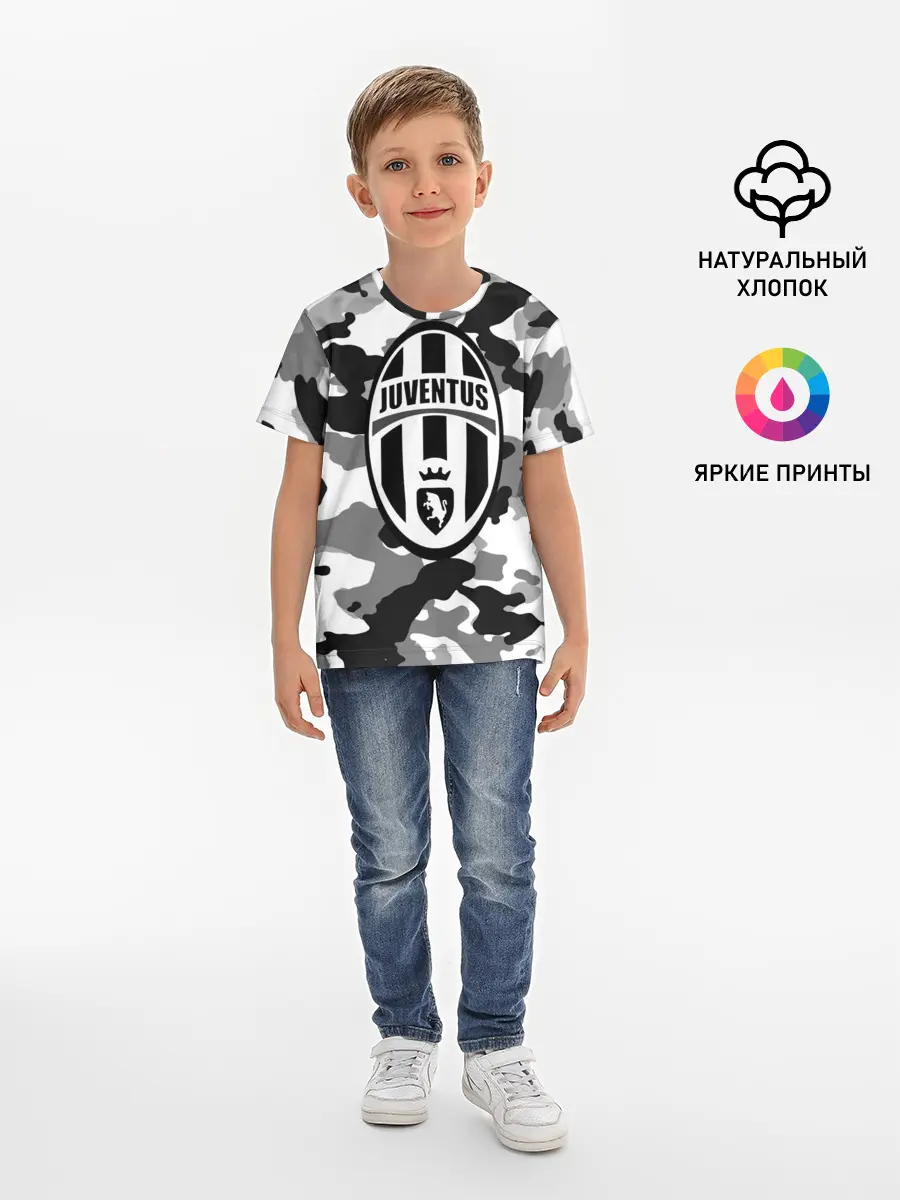 Детская базовая футболка / FC Juventus Camouflage
