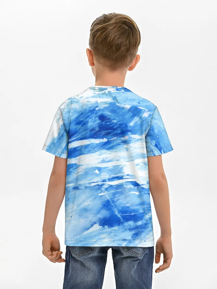 Детская базовая футболка / Вода акварель