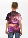 Детская базовая футболка / закат абстракция