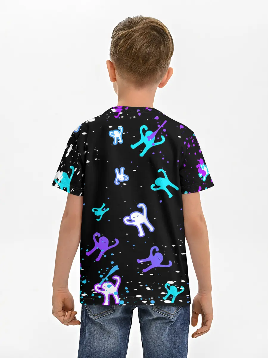 Детская базовая футболка / КОТ ЪУЪ СЪУКА | NEON