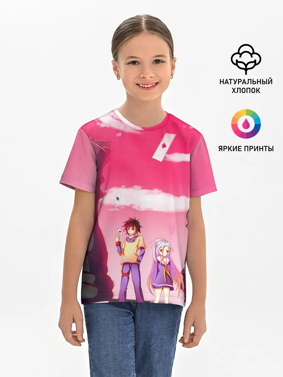 Детская базовая футболка / Шахматы аниме