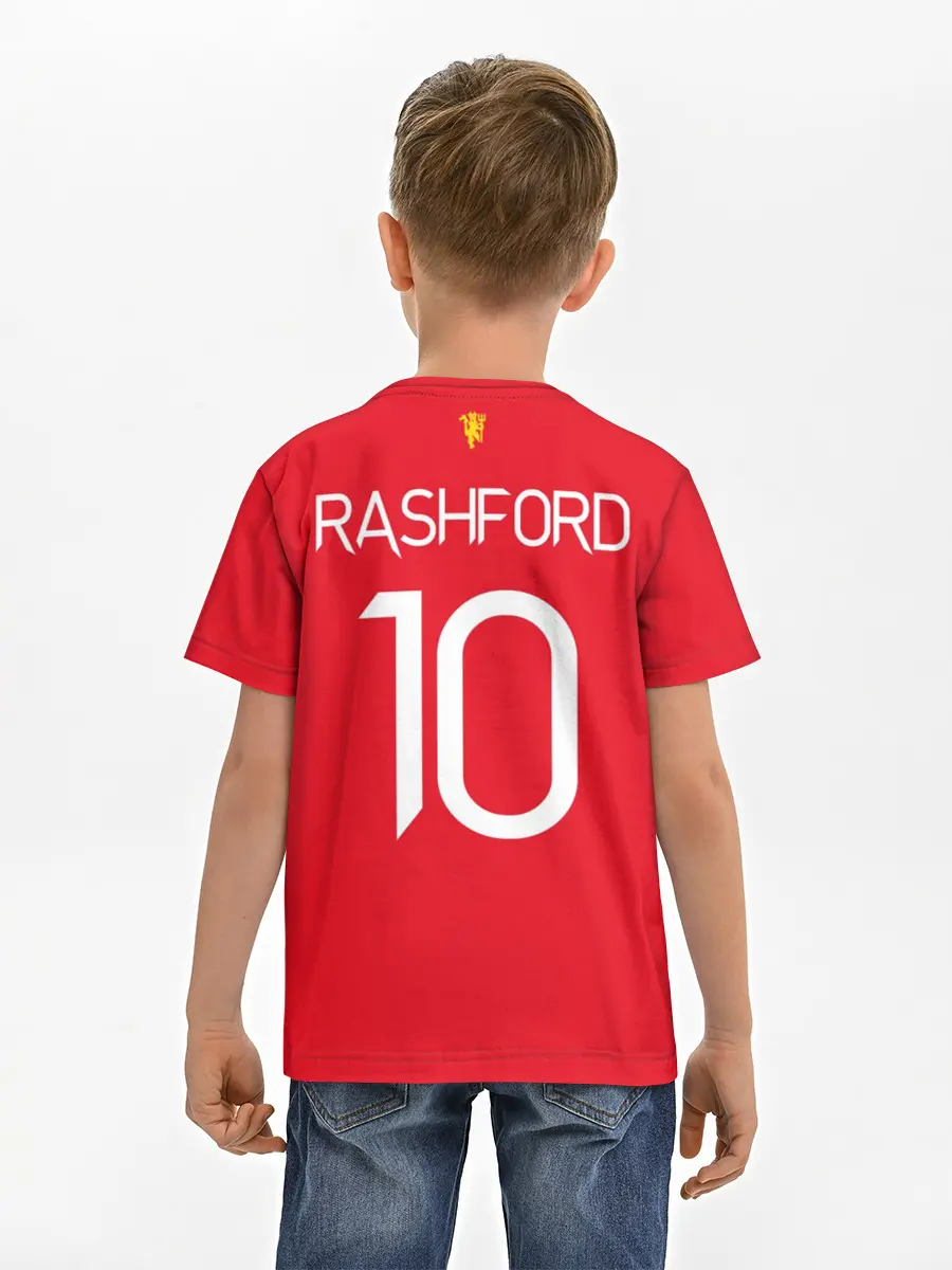 Детская базовая футболка / Маркус Рашфорд, Манчестер Юнайтед