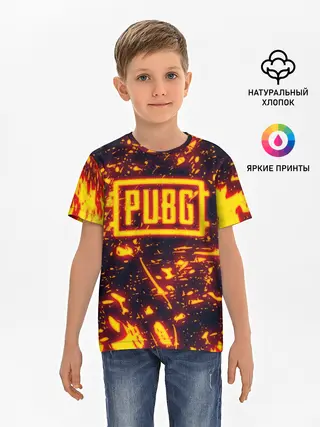 Детская базовая футболка / PUBG