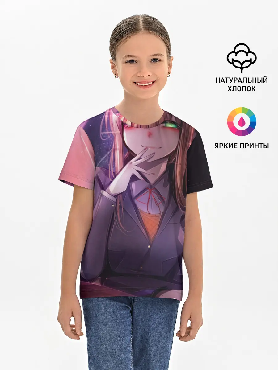 Детская базовая футболка / Monika Doki Doki