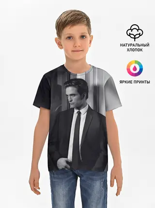 Детская базовая футболка / Роберт Паттинсон