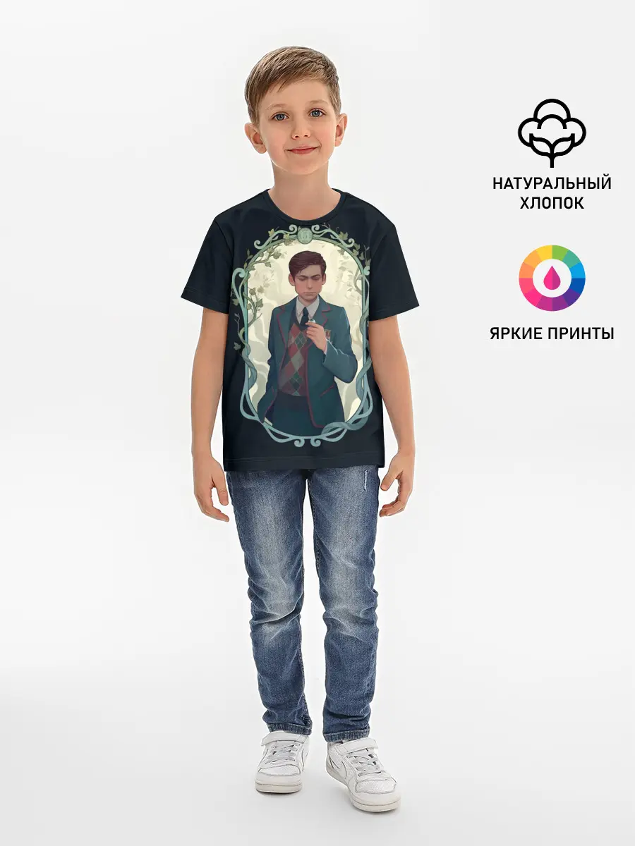 Детская базовая футболка / Пятый в рамке