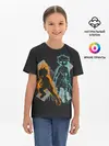 Детская базовая футболка / Logo Hunter с персонажами