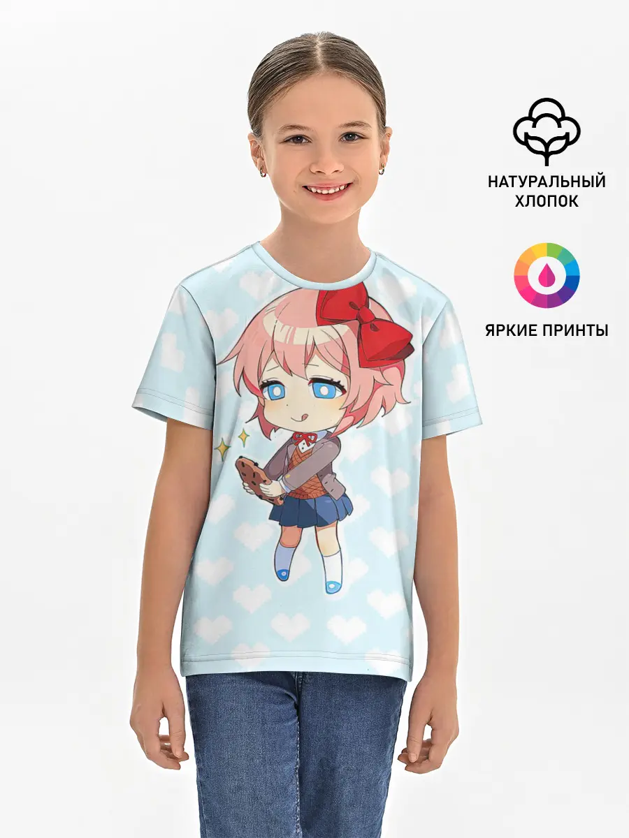 Детская базовая футболка / Chibi Sayori