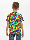 Детская базовая футболка / Красочные узоры/абстракционизм