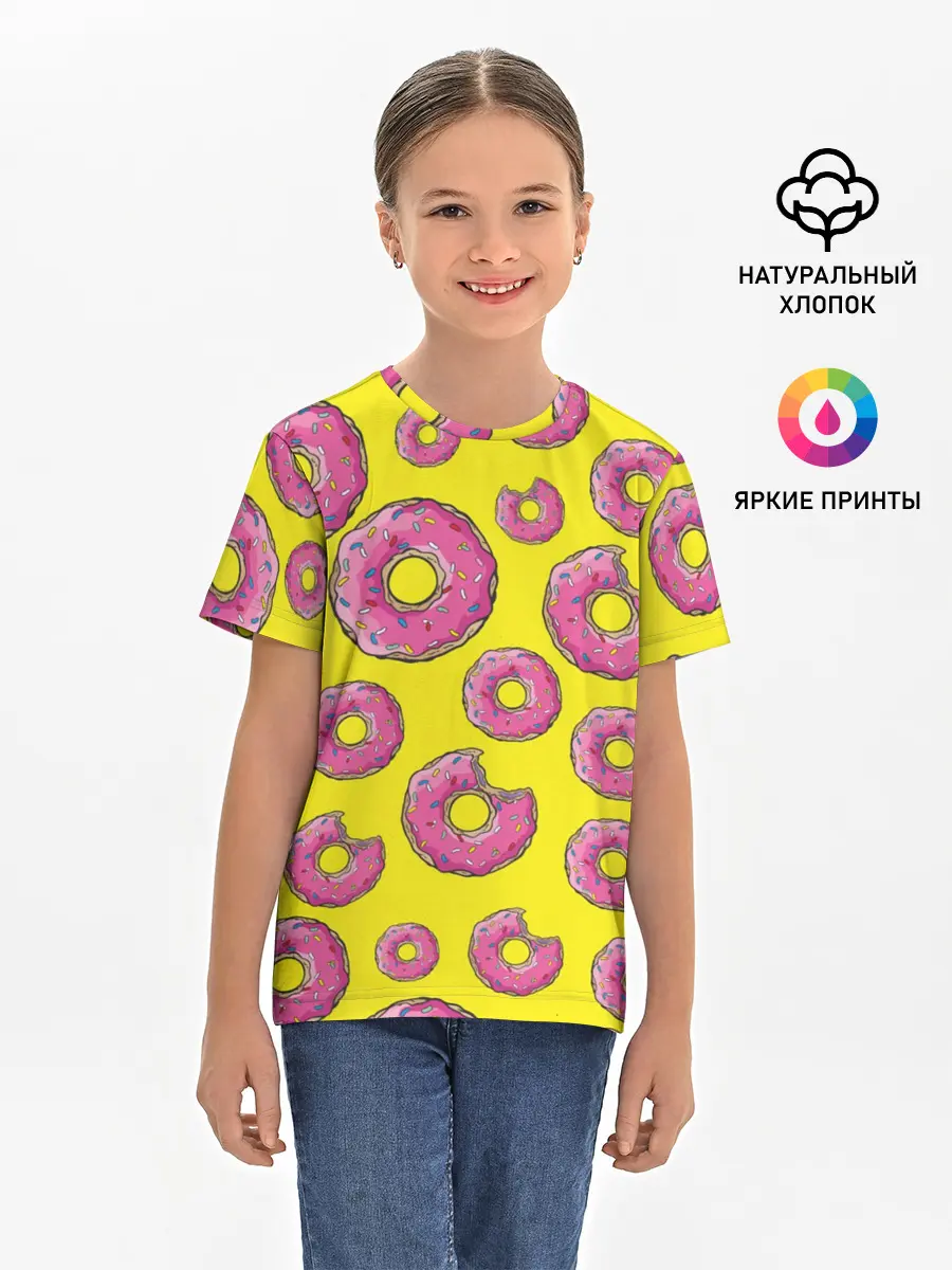 Детская базовая футболка / Пончики
