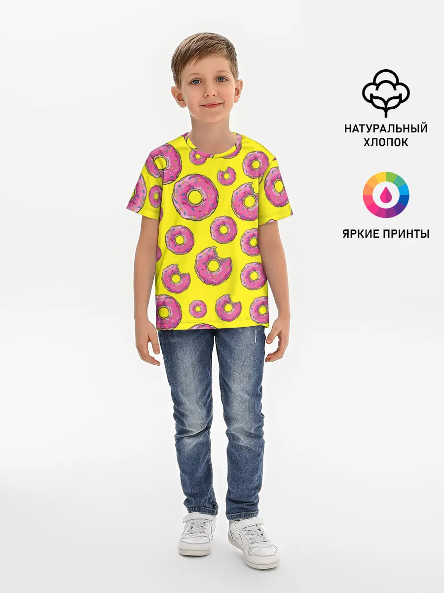 Детская базовая футболка / Пончики