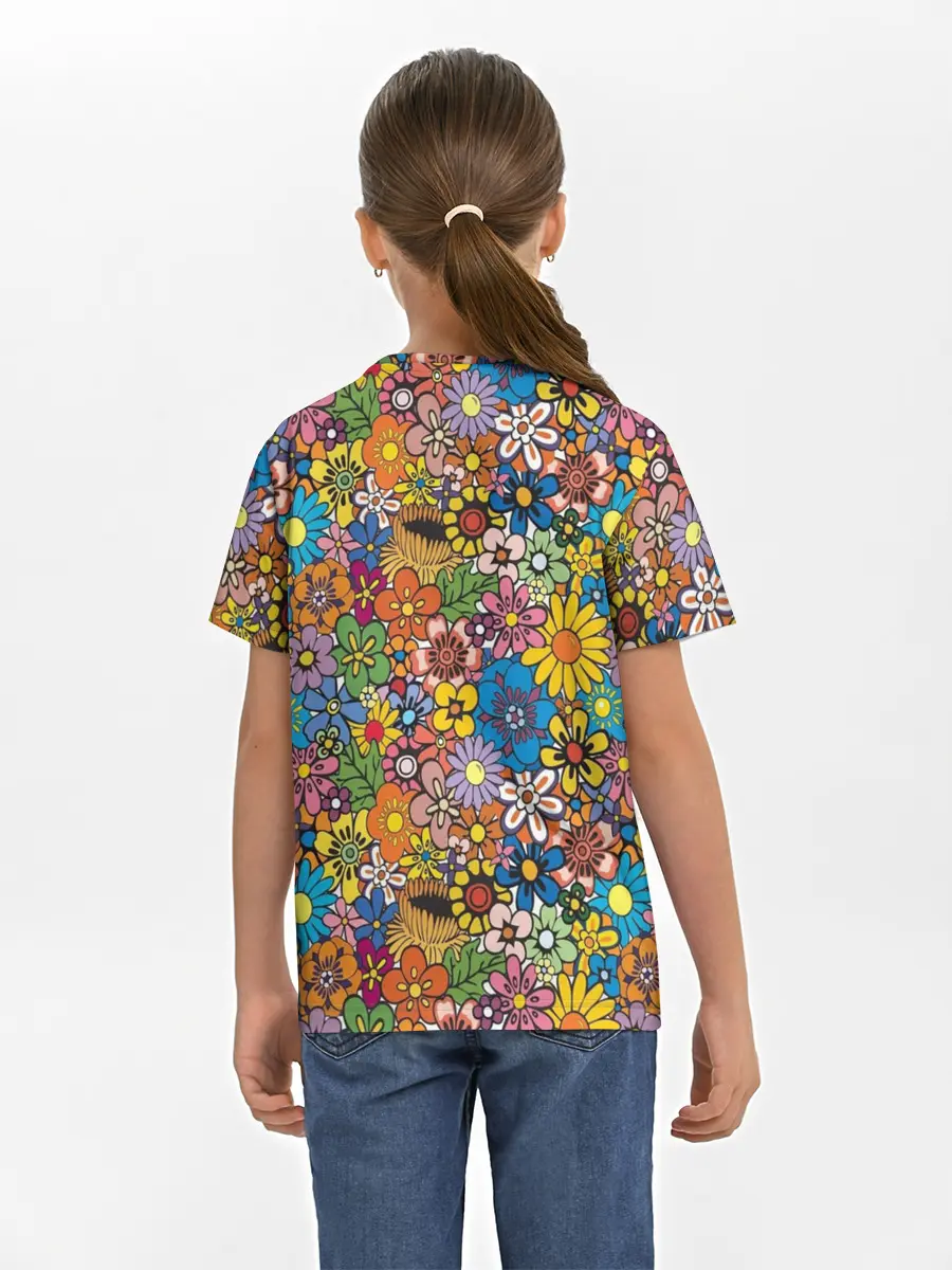 Детская базовая футболка / Букет