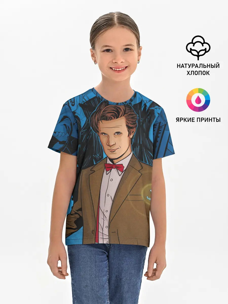 Детская базовая футболка / Доктор Кто