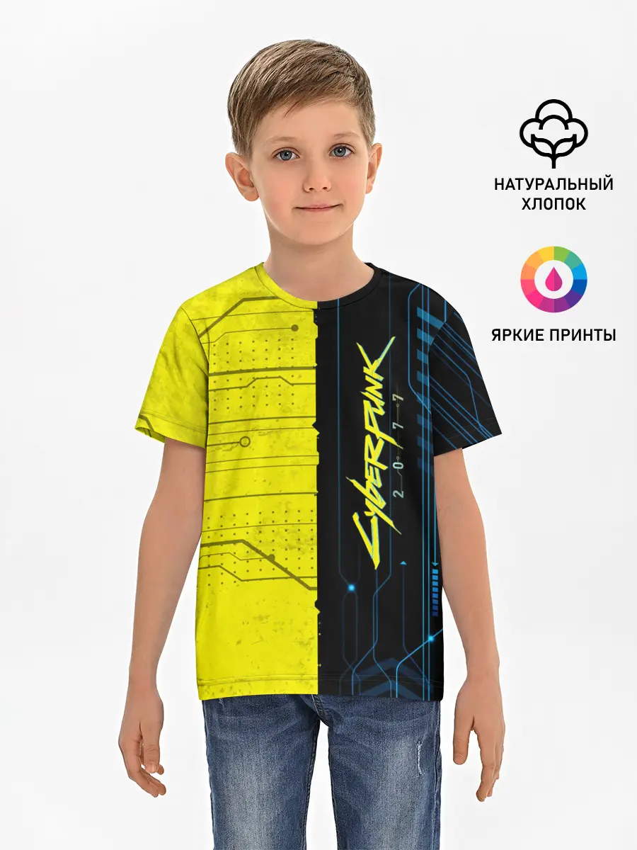 Детская базовая футболка / CYBERPUNK 2077