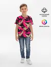 Детская базовая футболка / Яркий абстрактный узор
