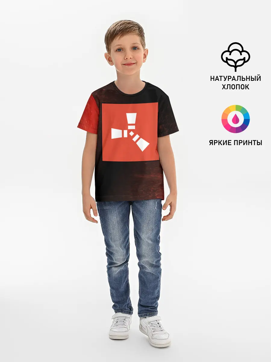Детская базовая футболка / РАСТ - Глитч