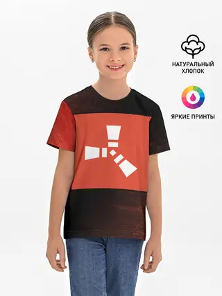 Детская базовая футболка / РАСТ - Глитч