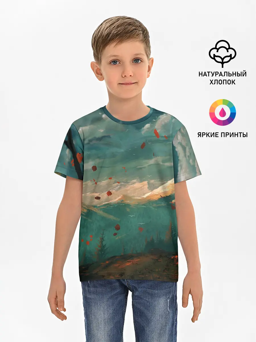 Детская базовая футболка / Горы