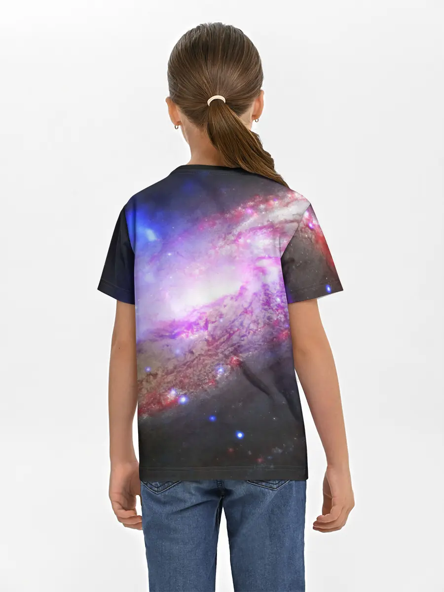 Детская базовая футболка / Космическая спираль