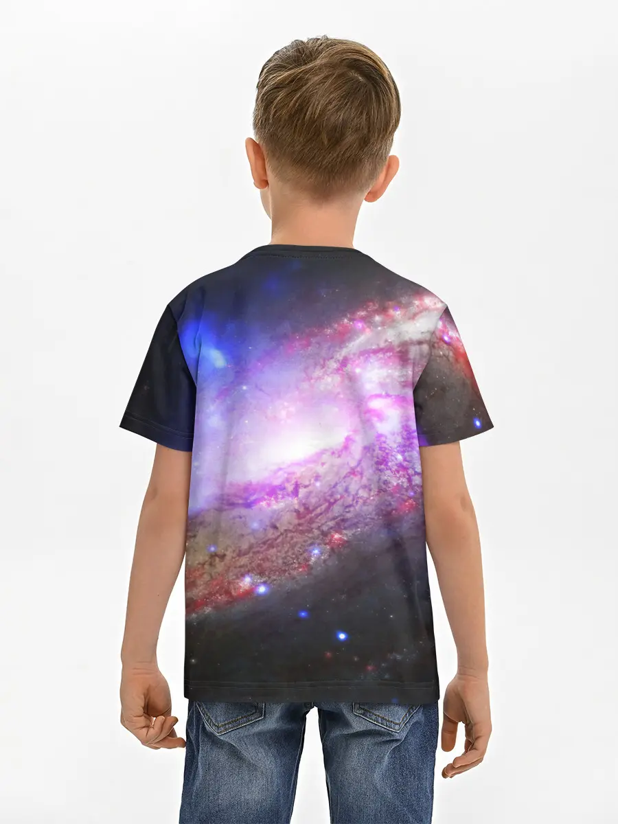 Детская базовая футболка / Космическая спираль