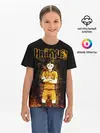 Детская базовая футболка / ВОЛЕЙБОЛ!! Нишиноя в огне