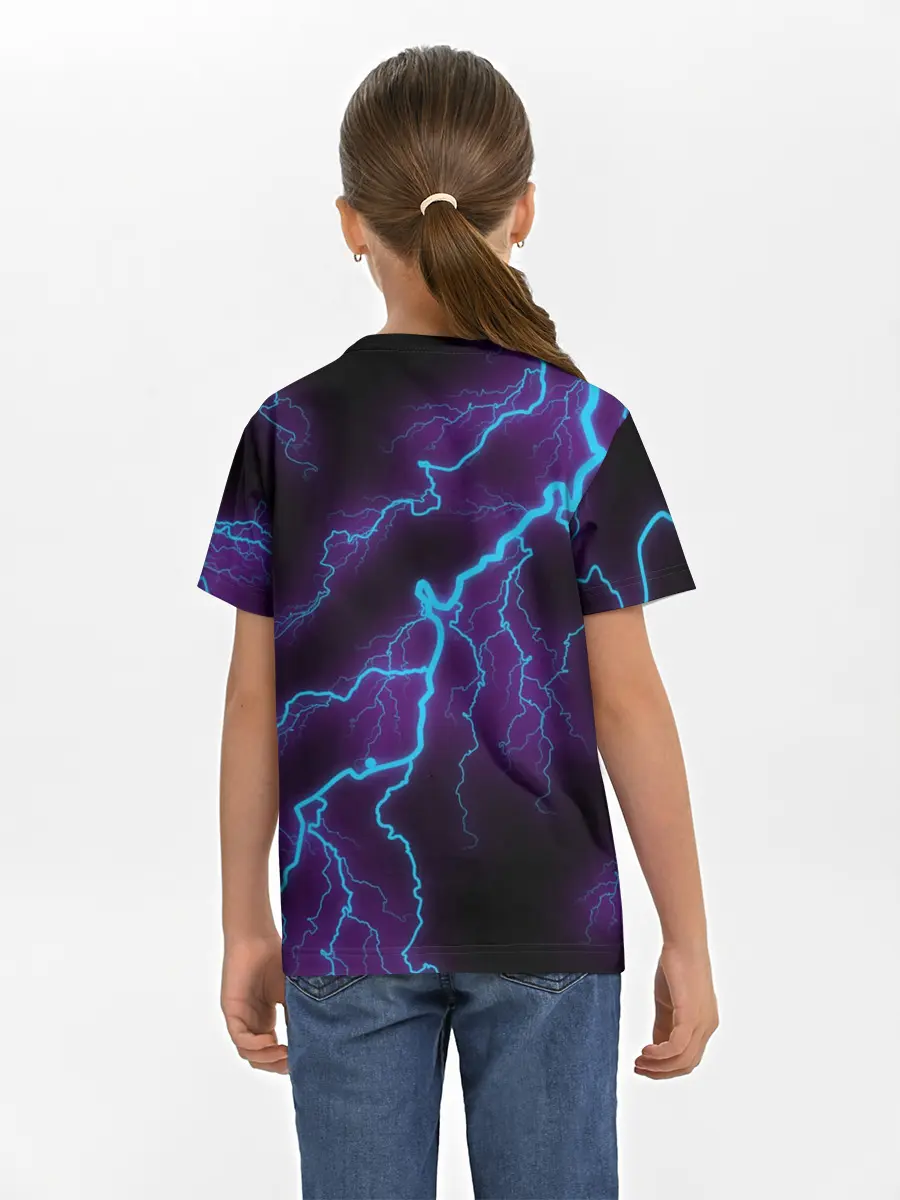 Детская базовая футболка / MINECRAFT CREEPER CAT