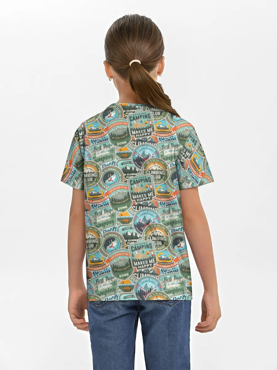 Детская базовая футболка / Альпинизм