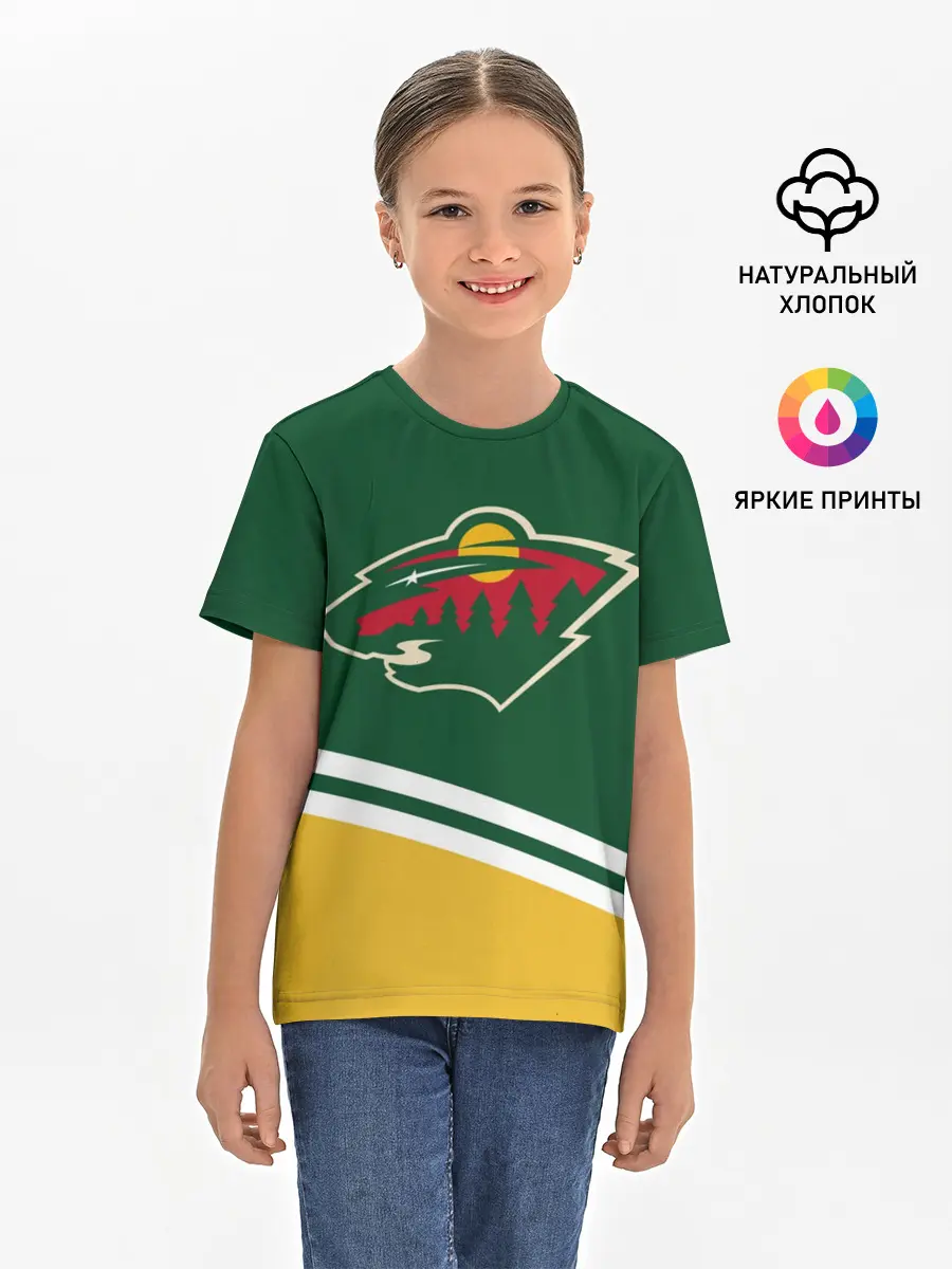 Детская базовая футболка / Minnesota Wild NHL
