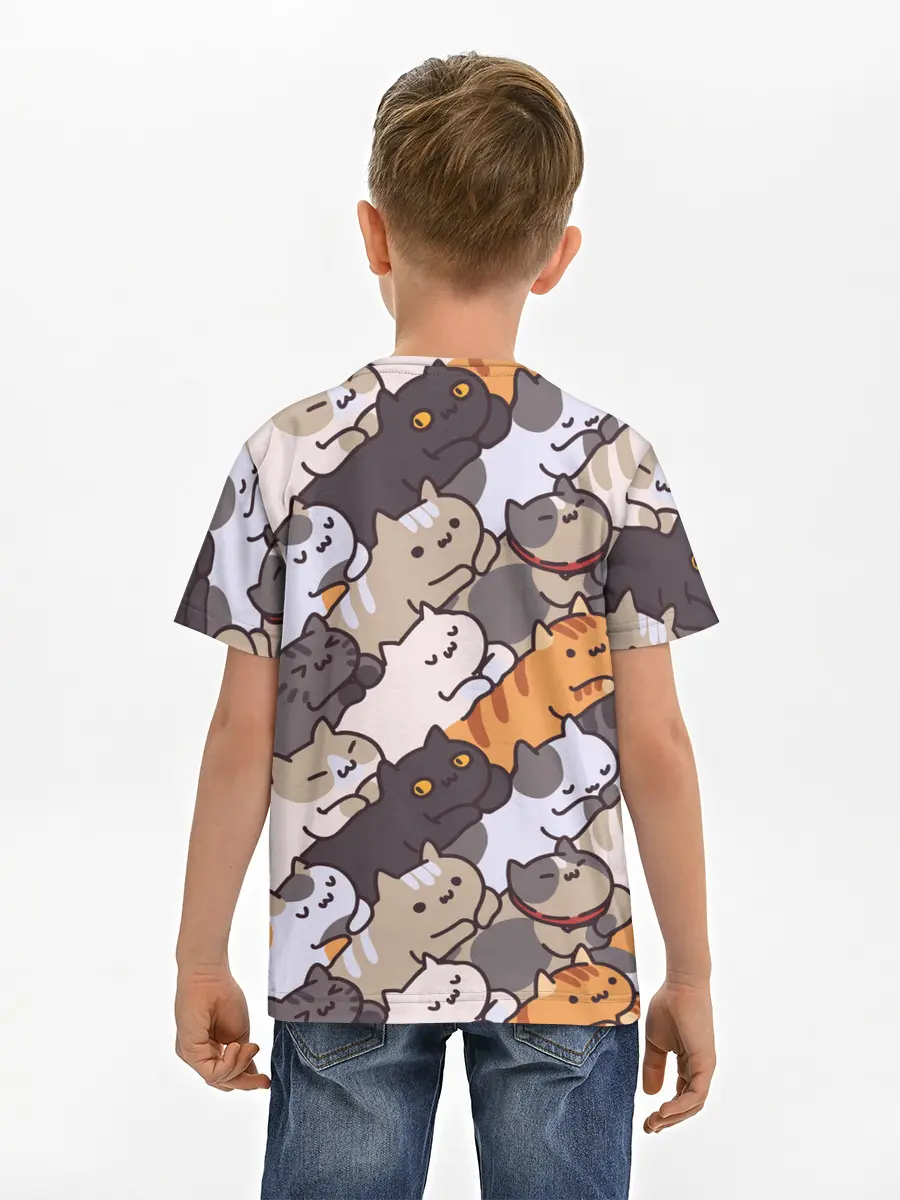 Детская базовая футболка / Котомания