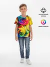 Детская базовая футболка / Разноцветные розы