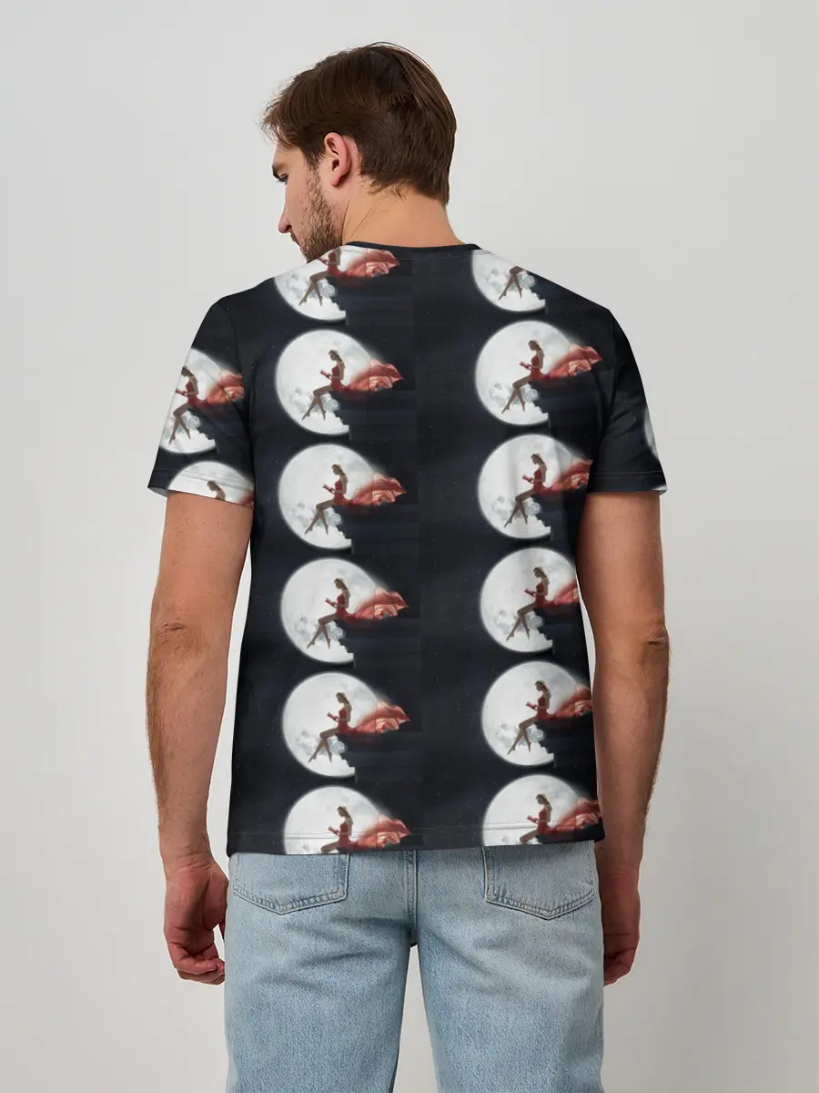 Мужская базовая футболка / Лунная девушка